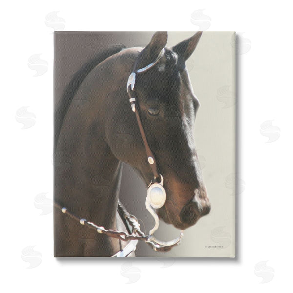 stupell industries Kari Brooks | Horse with Bridle Wall Art