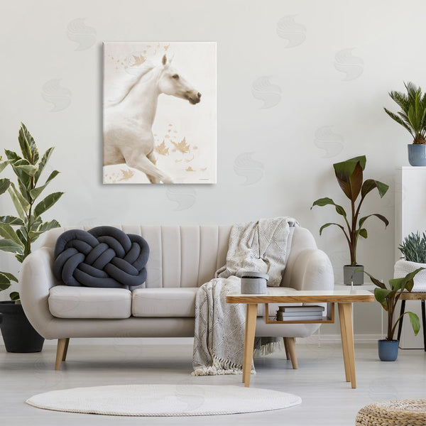 Stupell Industries Kari Brooks | Modern Horse & Leaves Wall Art
