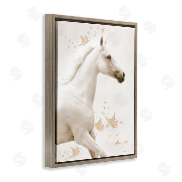 Stupell Industries Kari Brooks | Modern Horse & Leaves Wall Art