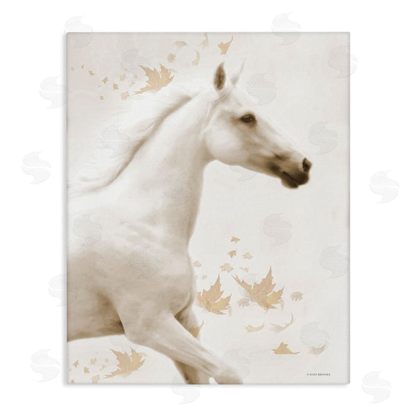 stupell industries Kari Brooks | Modern Horse & Leaves Wall Art