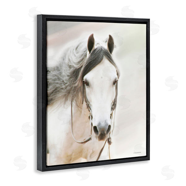 Stupell Industries Kari Brooks | White Horse Portrait Wall Art