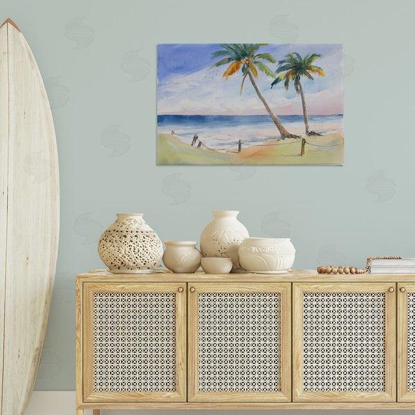 Stupell Industries Karin Lind | Two Palms Beach Sunset Wall Art