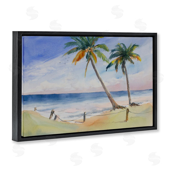 Stupell Industries Karin Lind | Two Palms Beach Sunset Wall Art