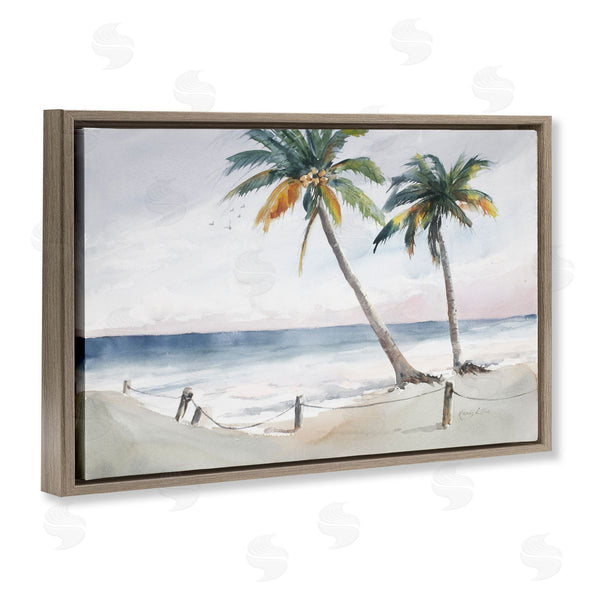 Stupell Industries Karin Lind | Two Palms Serene Coast Wall Art