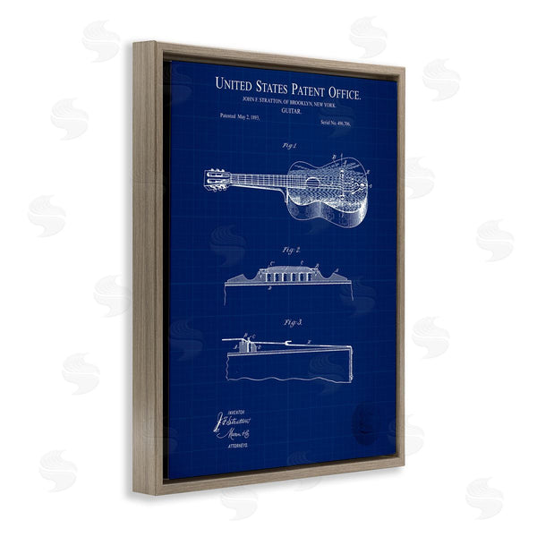 Stupell Industries Karl Hronek | Acoustic Guitar Blueprint