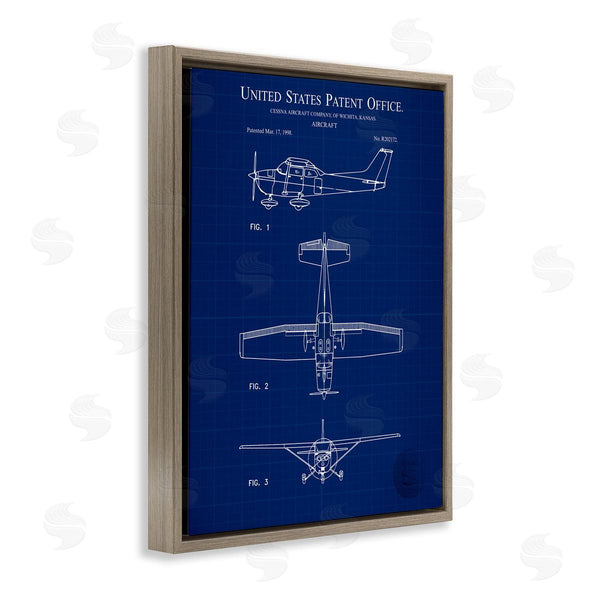 Stupell Industries Karl Hronek | Aircraft Patent Blueprint