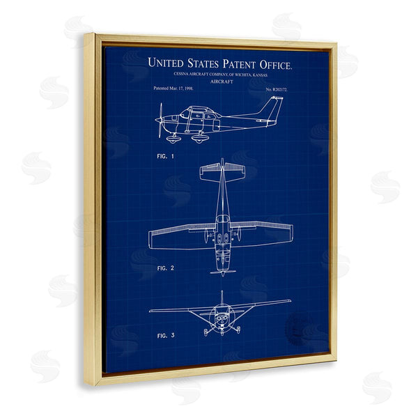 Stupell Industries Karl Hronek | Aircraft Patent Blueprint