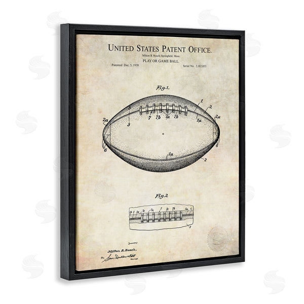Stupell Industries Karl Hronek | American Football Sports Blueprint