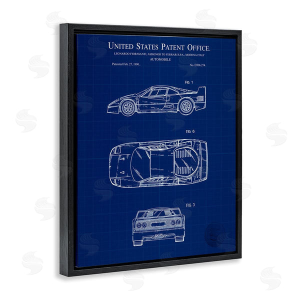 Stupell Industries Karl Hronek | Automobile Car Blueprint