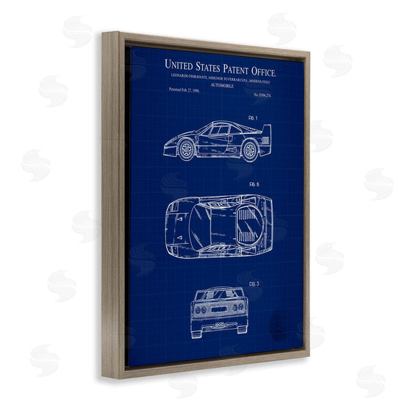 Stupell Industries Karl Hronek | Automobile Car Blueprint