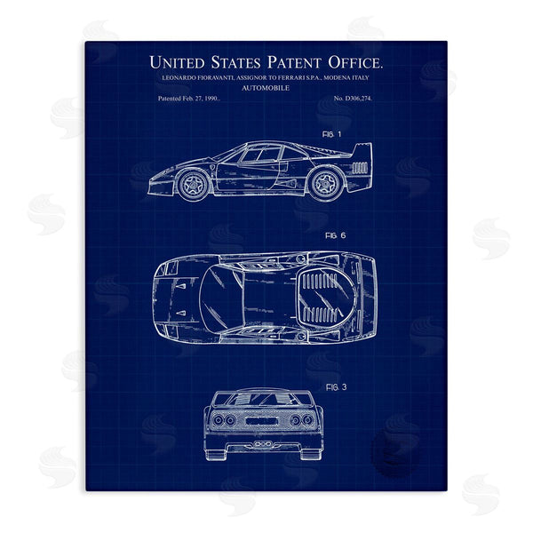 stupell industries Karl Hronek | Automobile Car Blueprint