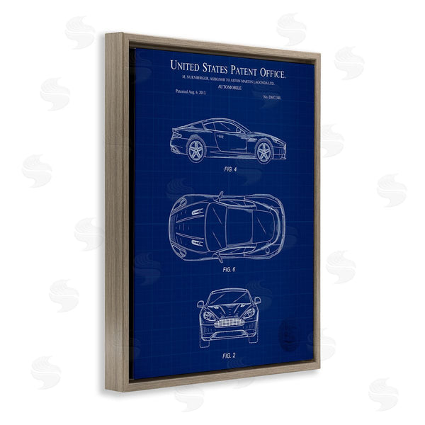 Stupell Industries Karl Hronek | Automobile Patent Blueprint
