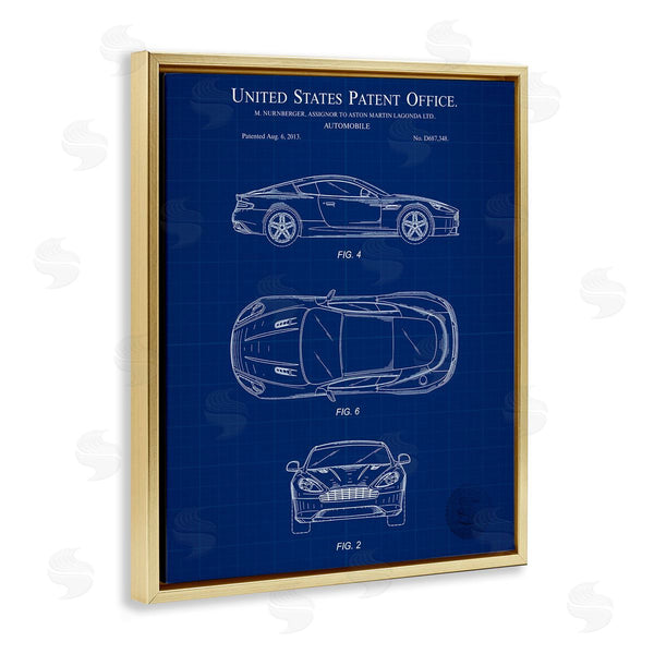 Stupell Industries Karl Hronek | Automobile Patent Blueprint