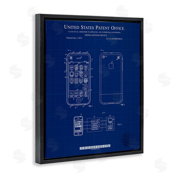 Stupell Industries Karl Hronek | Cell Phone Blueprint