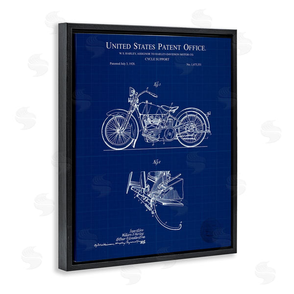 Stupell Industries Karl Hronek | Cycle Support Blueprint