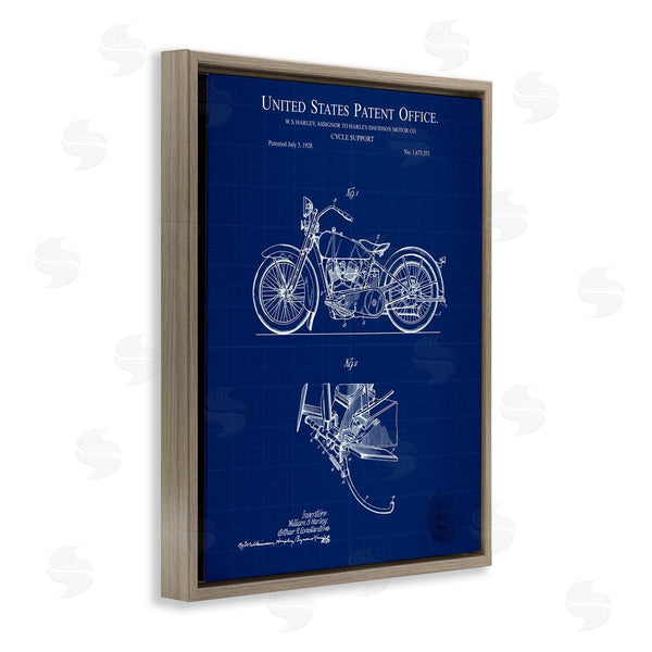 Stupell Industries Karl Hronek | Cycle Support Blueprint