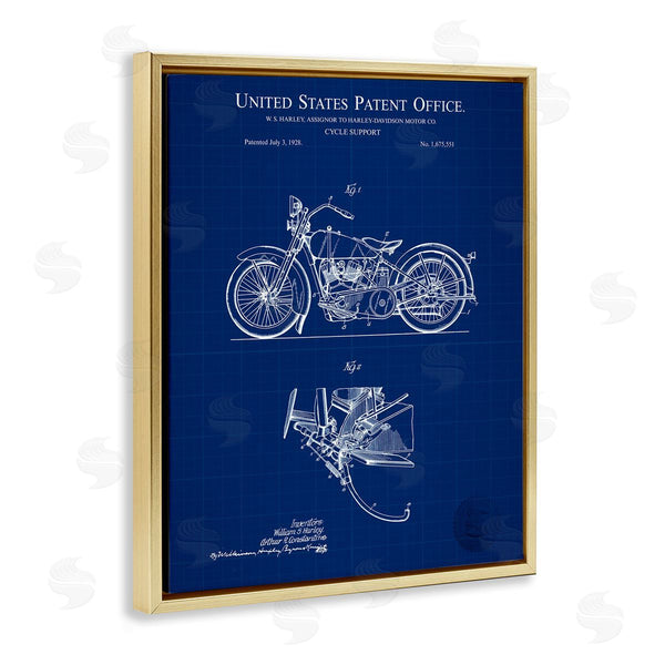 Stupell Industries Karl Hronek | Cycle Support Blueprint
