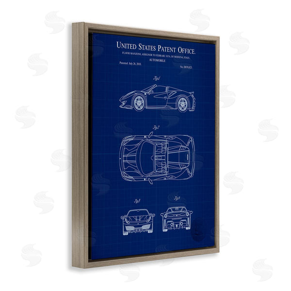 Stupell Industries Karl Hronek | Detailed Automobile Blueprint