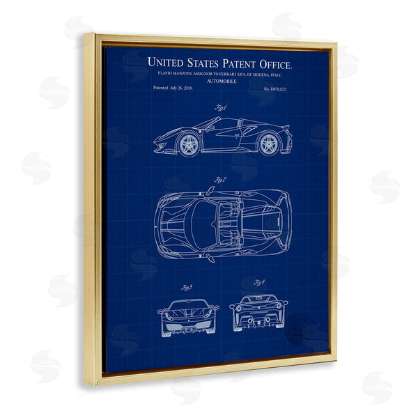 Stupell Industries Karl Hronek | Detailed Automobile Blueprint