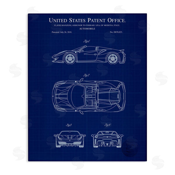 stupell industries Karl Hronek | Detailed Automobile Blueprint