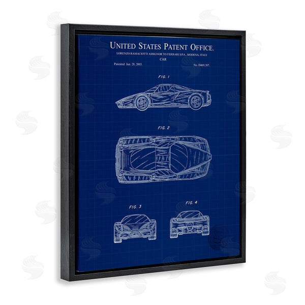 Stupell Industries Karl Hronek | Detailed Car Blueprint