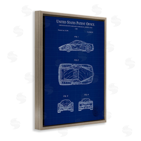 Stupell Industries Karl Hronek | Detailed Car Blueprint
