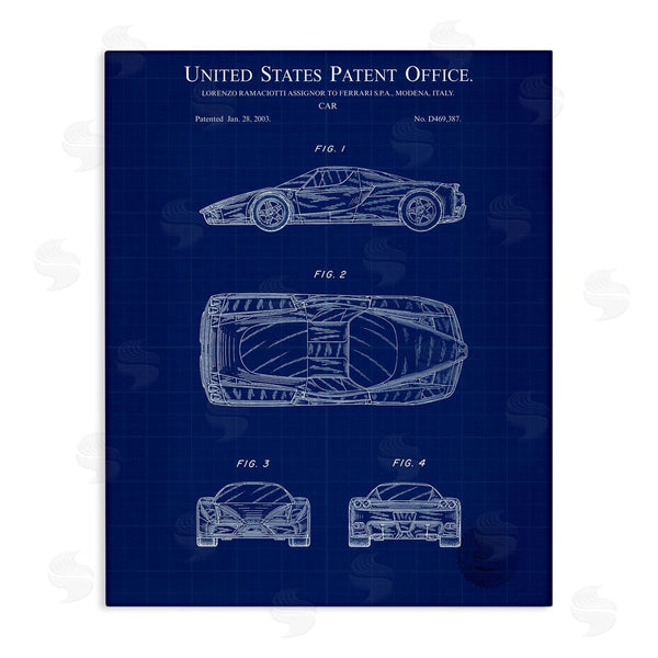 stupell industries Karl Hronek | Detailed Car Blueprint