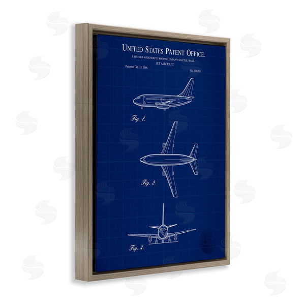 Stupell Industries Karl Hronek | Jet Aircraft Blueprint