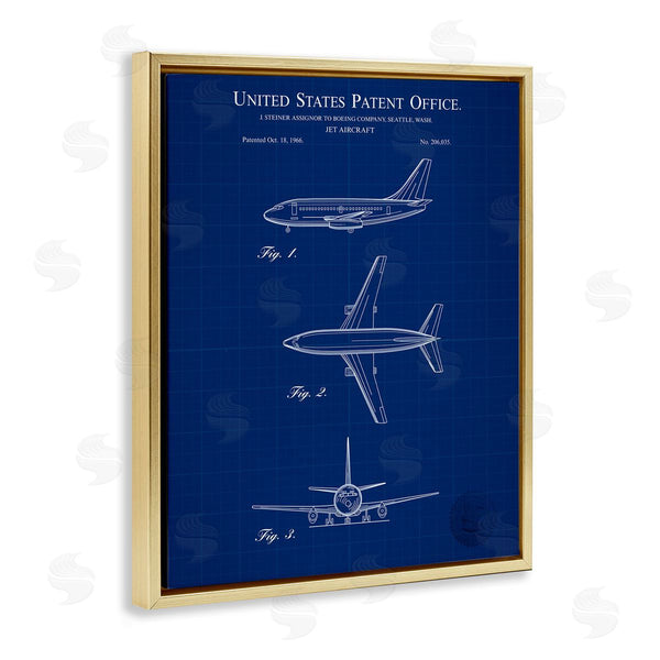 Stupell Industries Karl Hronek | Jet Aircraft Blueprint