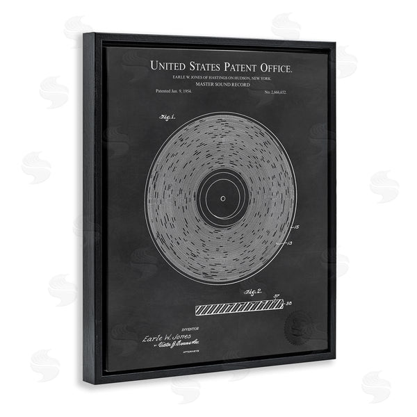 Stupell Industries Karl Hronek | Master Sound Record Music Diagram Detailed Design Wall Art
