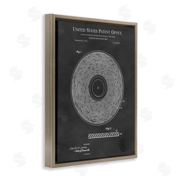 Stupell Industries Karl Hronek | Master Sound Record Music Diagram Detailed Design Wall Art
