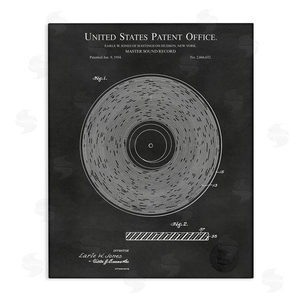 stupell industries Karl Hronek | Master Sound Record Music Diagram Detailed Design Wall Art