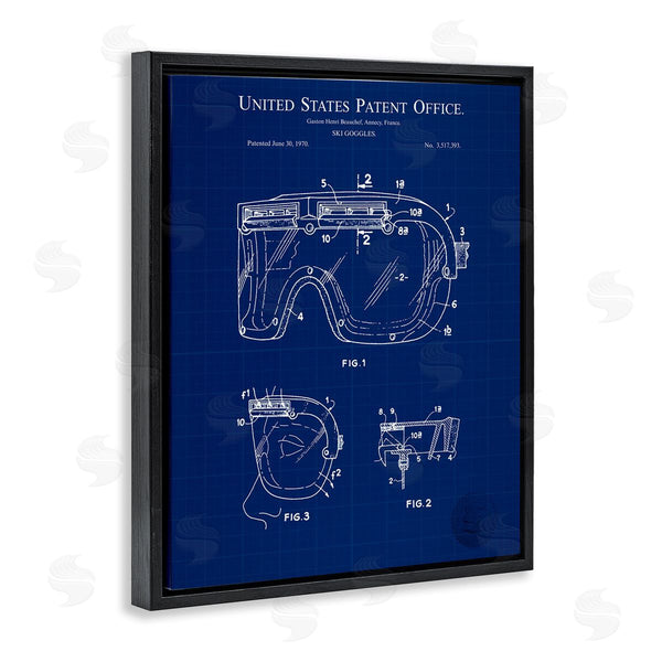 Stupell Industries Karl Hronek | Ski Goggles Blueprint