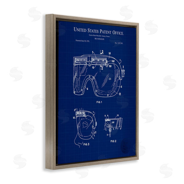 Stupell Industries Karl Hronek | Ski Goggles Blueprint
