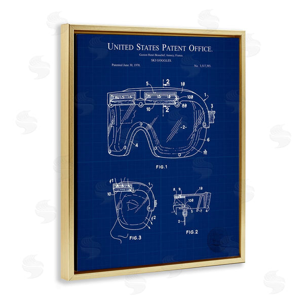 Stupell Industries Karl Hronek | Ski Goggles Blueprint