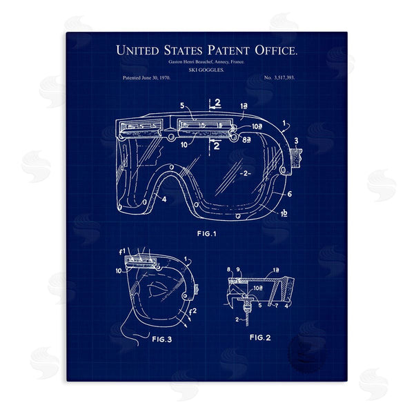 stupell industries Karl Hronek | Ski Goggles Blueprint