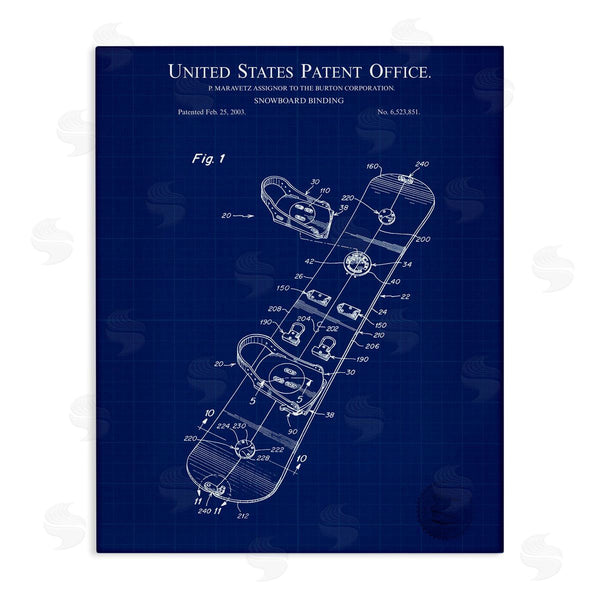 stupell industries Karl Hronek | Snowboard Binding Blueprint