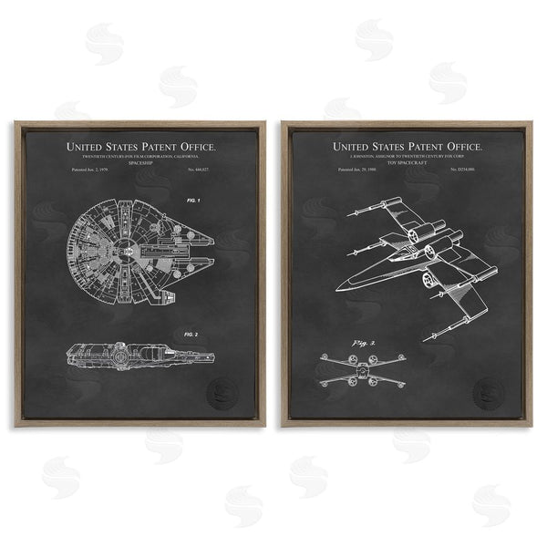 Stupell Industries Karl Hronek | Space Ships Science Fiction Pop Culture Wall Art