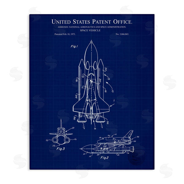 stupell industries Karl Hronek | Space Vehicle Blueprint