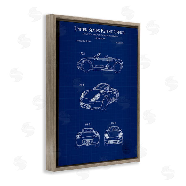 Stupell Industries Karl Hronek | Sports Car Blueprint