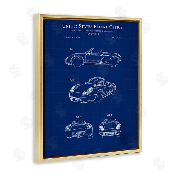 Stupell Industries Karl Hronek | Sports Car Blueprint