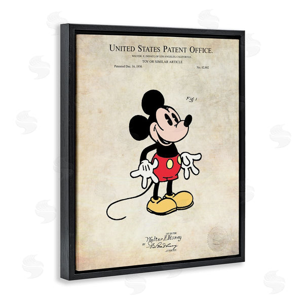 Stupell Industries Karl Hronek | Toy Character Diagram Patent Design Vintage Style Wall Art