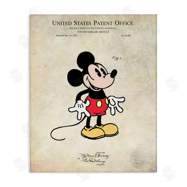 stupell industries Karl Hronek | Toy Character Diagram Patent Design Vintage Style Wall Art
