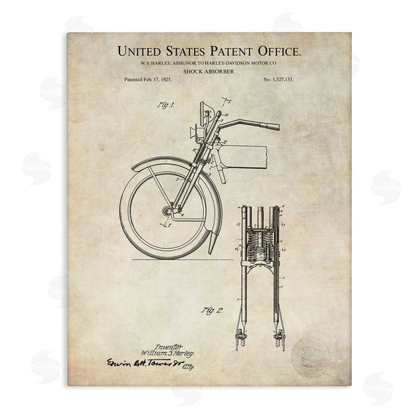stupell industries Karl Hronek | Vintage Style Shock Absorber Invention Patent Diagram Wall Art