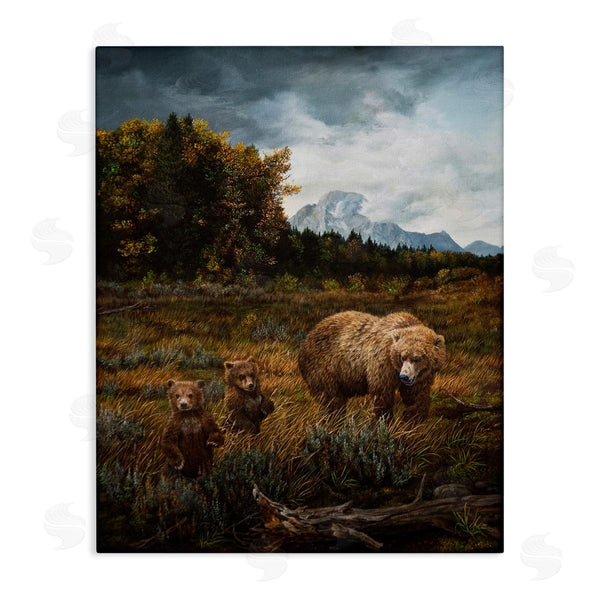 stupell industries Karla Mann | Bears in Nature Scene