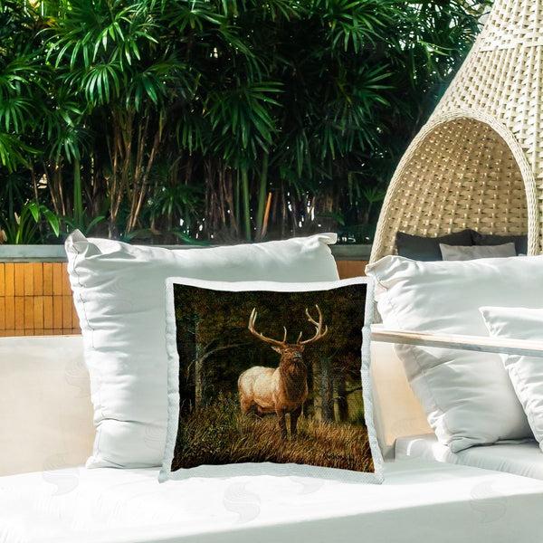 Stupell Industries Karla Mann | Woodland Elk Nature Printed Throw Pillow