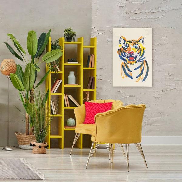 Stupell Industries Karolina Sato | Tiger Roar Watercolor Wall Art