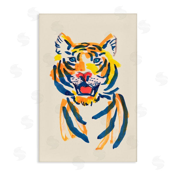 stupell industries Karolina Sato | Tiger Roar Watercolor Wall Art