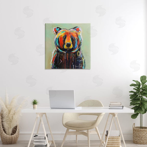 Stupell Industries Karrie Evenson | Abstract Urban Bear Graffiti Wall Art