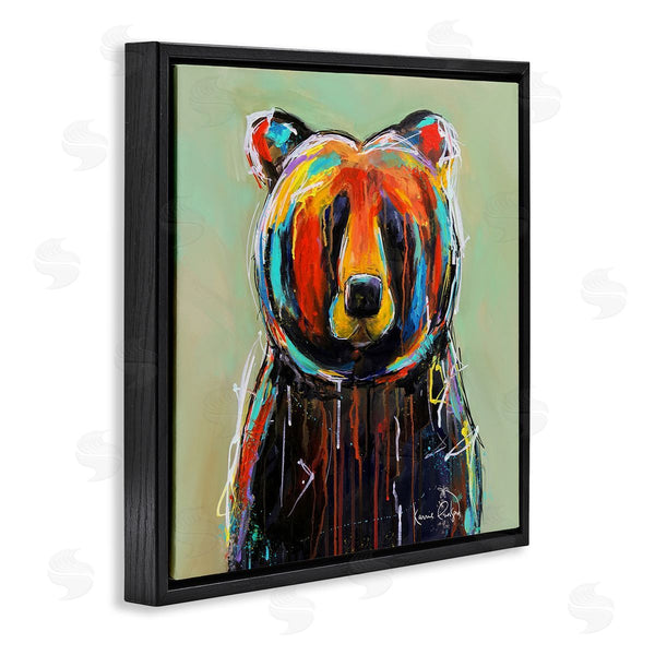 Stupell Industries Karrie Evenson | Abstract Urban Bear Graffiti Wall Art